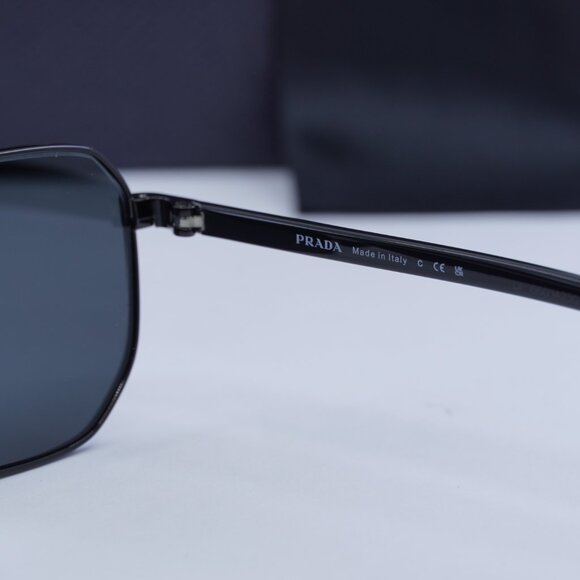 Prada PR58YS 1AB5S0 Square Sunglasses – Black\Dark Grey - Picture 11 of 12